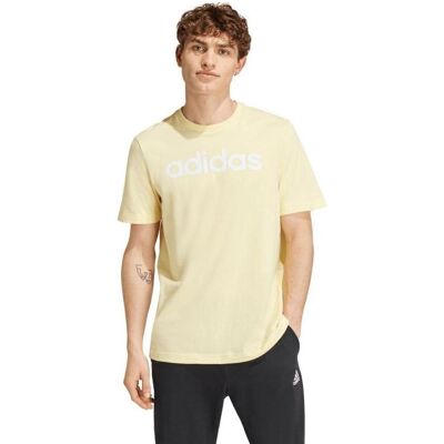 Adidas Herren, Sportshirt, Essentials Single Jersey Linear Bestickt (M), Gelb, M Adidas Herren, Sportshirt, Essentials Single Jersey Linear Bestickt (M), Gelb, M