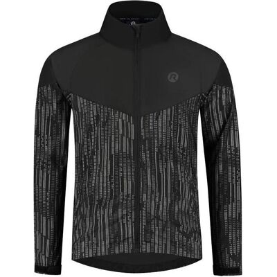 Rogelli, Unisex, Laufjacke, ESSENTIAL HIVIS XL running jacket (XL), Schwarz, Gelb, XL Rogelli, Unisex, Laufjacke, ESSENTIAL HIVIS XL running jacket (XL), Schwarz, Gelb, XL