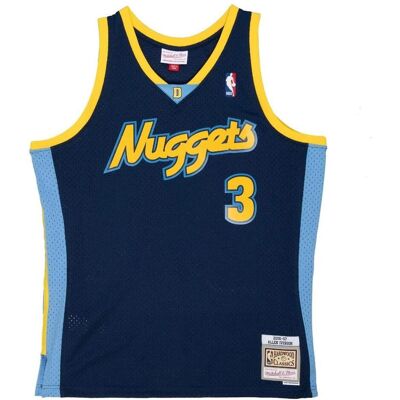 Mitchell & Ness, Herren, Sportshirt, Swingman Mesh Jersey Denver Nuggets 2006 Allen Iverson - S (S), Blau, S Mitchell & Ness, Herren, Sportshirt, Swingman Mesh Jersey Denver Nuggets 2006 Allen Iverson - S (S), Blau, S