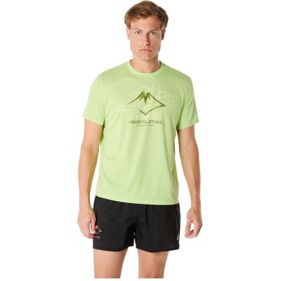 ASICS Performance, Herren, Sportshirt, Fujitrail Logo Top T-Shirt (S), Gelb, Grün, S ASICS Performance, Herren, Sportshirt, Fujitrail Logo Top T-Shirt (S), Gelb, Grün, S