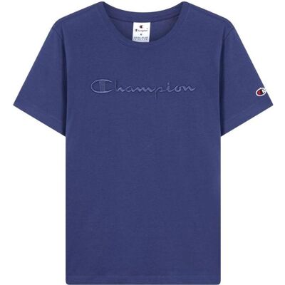 Champion, Damen, Sportshirt, blaues Damen-T-Shirt (XL), Blau, XL Champion, Damen, Sportshirt, blaues Damen-T-Shirt (XL), Blau, XL