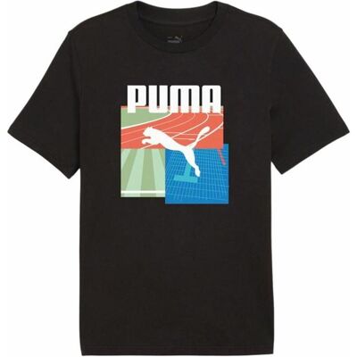 Puma Herren, Sportshirt, Grafik Sommer Sport T-Shirt (L), Weiss, Schwarz, L Puma Herren, Sportshirt, Grafik Sommer Sport T-Shirt (L), Weiss, Schwarz, L
