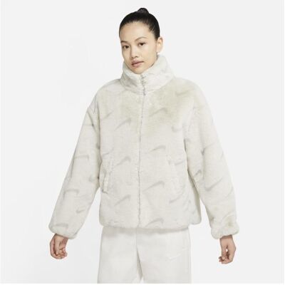 Nike, Damen, Outdoorjacken, Giacca in Pile (S), Braun, Grau, S Nike, Damen, Outdoorjacken, Giacca in Pile (S), Braun, Grau, S