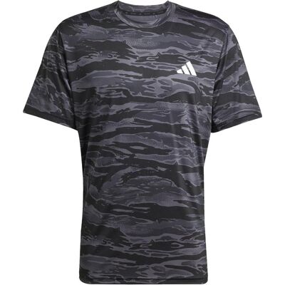 Adidas Herren, Sportshirt, Herren Camo Aop T-Shirt (L), Schwarz, L Adidas Herren, Sportshirt, Herren Camo Aop T-Shirt (L), Schwarz, L