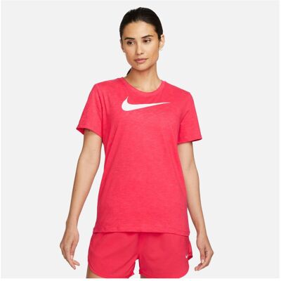 Nike, Damen, Sportshirt, Swoosh-T-Shirt (S), Rot, S Nike, Damen, Sportshirt, Swoosh-T-Shirt (S), Rot, S