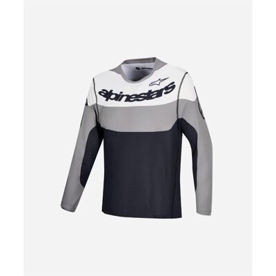 Alpinestars, Herren, Velotrikot, Jersey A-Dura Race Ls Black (XXL), Schwarz, Grau, XXL Alpinestars, Herren, Velotrikot, Jersey A-Dura Race Ls Black (XXL), Schwarz, Grau, XXL