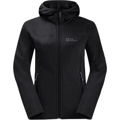 Jack Wolfskin, Damen, Outdoorjacken, Hirschberg Hooded Fz W (XXL), Schwarz, XXL Jack Wolfskin, Damen, Outdoorjacken, Hirschberg Hooded Fz W (XXL), Schwarz, XXL
