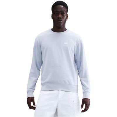 Nike, Herren, Sportshirt, graues Herren-Club-Sweatshirt (S), Grau, S Nike, Herren, Sportshirt, graues Herren-Club-Sweatshirt (S), Grau, S