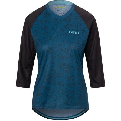 Giro, Damen, Velotrikot, W Roust 3/4 Jersey (XS), Blau, XS Giro, Damen, Velotrikot, W Roust 3/4 Jersey (XS), Blau, XS