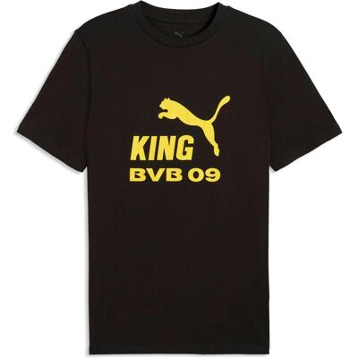 Puma Herren, Sportshirt, BVB KING Logo Tee (3XL), Schwarz, Gelb, Mehrfarbig, 3XL Puma Herren, Sportshirt, BVB KING Logo Tee (3XL), Schwarz, Gelb, Mehrfarbig, 3XL