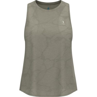 Odlo, Damen, Sportshirt, Ärmelloses Damen-T-Shirt Zeroweight Engineered Chill-Tec (L), Grau, L Odlo, Damen, Sportshirt, Ärmelloses Damen-T-Shirt Zeroweight Engineered Chill-Tec (L), Grau, L