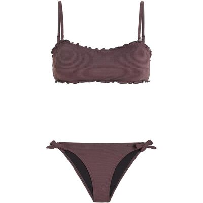Protest, Damen, Bikinis, Frauen -Badeanzug Zwei -Stück -Protest Prtsidra Bandeau Bikini, Braun, (40) Protest, Damen, Bikinis, Frauen -Badeanzug Zwei -Stück -Protest Prtsidra Bandeau Bikini, Braun, (40)