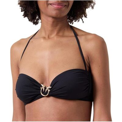 Pinko, Damen, Bikinis, Top Bikini Amaryllis, Schwarz, (L) Pinko, Damen, Bikinis, Top Bikini Amaryllis, Schwarz, (L)