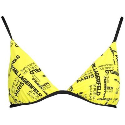 Karl Lagerfeld, Damen, Bikinis, Yellow Polyamide Women Swimsuit, Gelb, (XS) Karl Lagerfeld, Damen, Bikinis, Yellow Polyamide Women Swimsuit, Gelb, (XS)