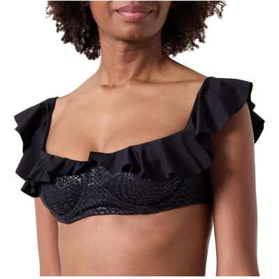 Pinko, Damen, Bikinis, Bikini Top Ivy, Schwarz, (M) Pinko, Damen, Bikinis, Bikini Top Ivy, Schwarz, (M)