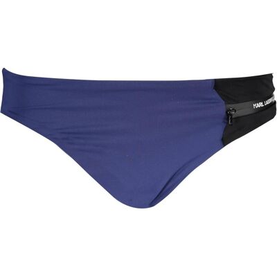 Karl Lagerfeld, Damen, Badehosen, Blue Polyamide Women's Swim Brief, Blau, (XS) Karl Lagerfeld, Damen, Badehosen, Blue Polyamide Women's Swim Brief, Blau, (XS)