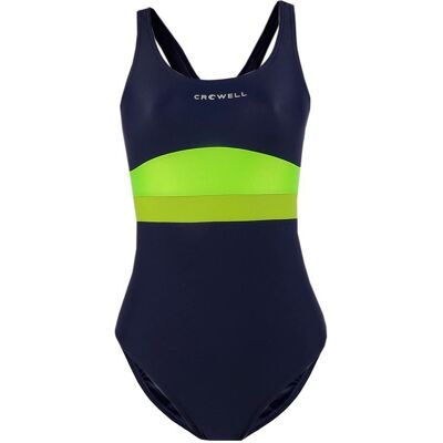 Crowell, Damen, Badeanzüge, Kostium kąpielowy damski Katie kol.02 granatowo-limonkowo-zielony 36, Blau, Grün, Mehrfarbig, (36) Crowell, Damen, Badeanzüge, Kostium kąpielowy damski Katie kol.02 granatowo-limonkowo-zielony 36, Blau, Grün, Mehrfarbig, (36)