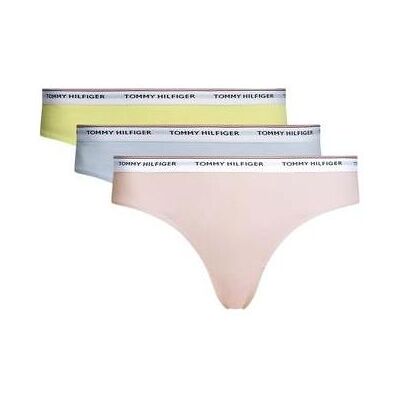 Tommy Hilfiger Damen, Bikinis, 3er-Pack Bikinihöschen für Damen, Rosa, (S) Tommy Hilfiger Damen, Bikinis, 3er-Pack Bikinihöschen für Damen, Rosa, (S)