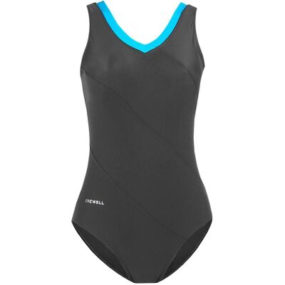 Crowell, Damen, Badeanzüge, Damen Badeanzug Angie col.03 grau-blau 36, Grau, Blau, (36) Crowell, Damen, Badeanzüge, Damen Badeanzug Angie col.03 grau-blau 36, Grau, Blau, (36)
