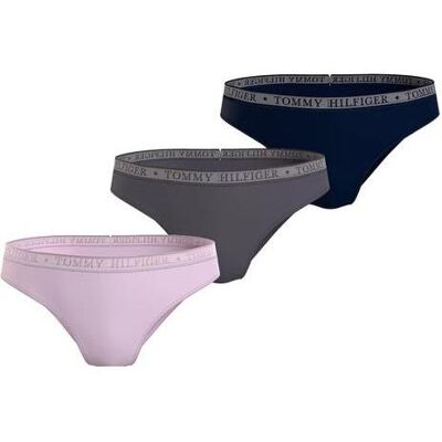 Tommy Hilfiger Damen, Bikinis, Damen-Bikini-Slips im 3er-Pack, Rosa, (XS) Tommy Hilfiger Damen, Bikinis, Damen-Bikini-Slips im 3er-Pack, Rosa, (XS)