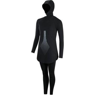 Speedo, Damen, Badeanzüge, HydroPro Modest Swimsuit, Schwarz, (40) Speedo, Damen, Badeanzüge, HydroPro Modest Swimsuit, Schwarz, (40)