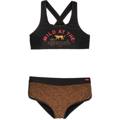 Protest, Mädchen, Bikinis, Mädchen Line Jr Baby-und Kleinkind Zweiteiliger Bikini, True Black, 104 cm, Schwarz, (104) Protest, Mädchen, Bikinis, Mädchen Line Jr Baby-und Kleinkind Zweiteiliger Bikini, True Black, 104 cm, Schwarz, (104)