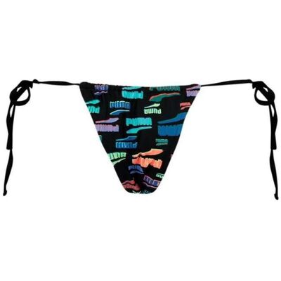 Puma Damen, Bikinis, Swim Women Side Tie Tanga String 1p, Schwarz, (S) Puma Damen, Bikinis, Swim Women Side Tie Tanga String 1p, Schwarz, (S)