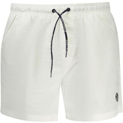 North Sails, Herren, Badehosen, White Polyester Men's Swim Boxer, Weiss, (3XL) North Sails, Herren, Badehosen, White Polyester Men's Swim Boxer, Weiss, (3XL)