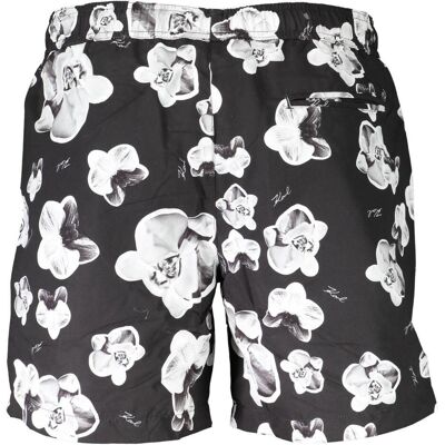 Karl Lagerfeld, Herren, Badehosen, Nero Polyester Men's Swim Boxer, Schwarz, (M) Karl Lagerfeld, Herren, Badehosen, Nero Polyester Men's Swim Boxer, Schwarz, (M)