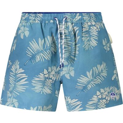 North Sails, Herren, Badehosen, Azzurro Polyester Men Swim Boxer, Blau, (S) North Sails, Herren, Badehosen, Azzurro Polyester Men Swim Boxer, Blau, (S)