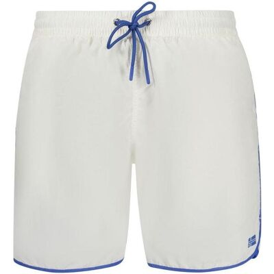 Norway 1963, Herren, Badehosen, Bianco Poliammide Men's Swim Boxer, Weiss, (S) Norway 1963, Herren, Badehosen, Bianco Poliammide Men's Swim Boxer, Weiss, (S)