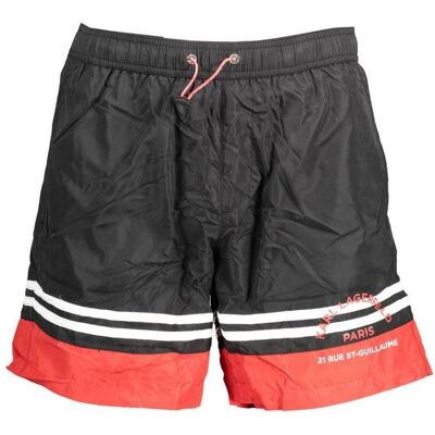 Karl Lagerfeld, Herren, Badehosen, Black Polyester Mens Swim Boxer, Schwarz, (S) Karl Lagerfeld, Herren, Badehosen, Black Polyester Mens Swim Boxer, Schwarz, (S)