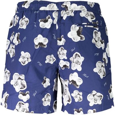 Karl Lagerfeld, Herren, Badehosen, Blue Polyester Men's Swim Boxer, Blau, (M) Karl Lagerfeld, Herren, Badehosen, Blue Polyester Men's Swim Boxer, Blau, (M)