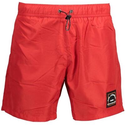 Karl Lagerfeld, Herren, Badehosen, Rosso Polyester Men's Swim Boxer, Rot, (S) Karl Lagerfeld, Herren, Badehosen, Rosso Polyester Men's Swim Boxer, Rot, (S)