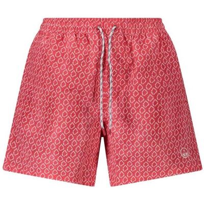 North Sails, Herren, Badehosen, Red Polyester Men's Swim Trunk, Rot, (L) North Sails, Herren, Badehosen, Red Polyester Men's Swim Trunk, Rot, (L)