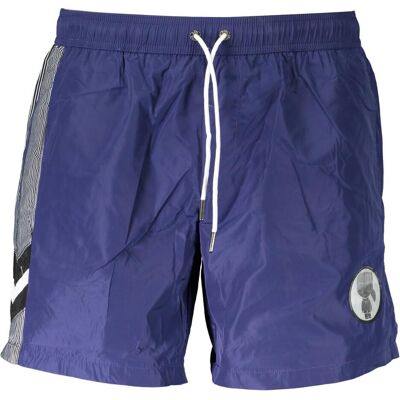 Karl Lagerfeld, Herren, Badehosen, Blue Polyester Men's Swim Boxer, Blau, (S) Karl Lagerfeld, Herren, Badehosen, Blue Polyester Men's Swim Boxer, Blau, (S)
