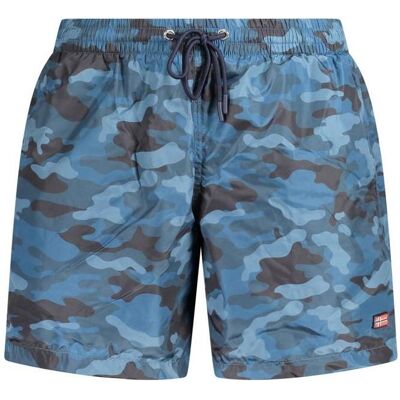 Norway 1963, Herren, Badehosen, Blu Polyester Men's Swim Boxer, Blau, (M) Norway 1963, Herren, Badehosen, Blu Polyester Men's Swim Boxer, Blau, (M)