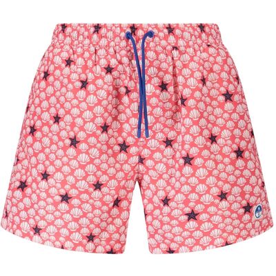 North Sails, Herren, Badehosen, Red Polyester Men's Swim Boxer, Rot, (S) North Sails, Herren, Badehosen, Red Polyester Men's Swim Boxer, Rot, (S)