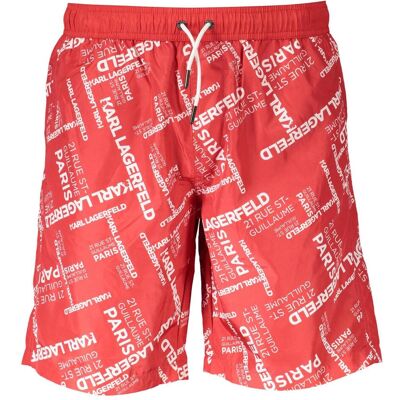 Karl Lagerfeld, Herren, Badehosen, Red Polyester Men Swimwear, Rot, (M) Karl Lagerfeld, Herren, Badehosen, Red Polyester Men Swimwear, Rot, (M)