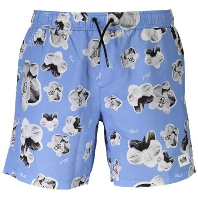 Karl Lagerfeld, Herren, Badehosen, Azzurro Polyester Men Swim Boxer, Blau, (M) Karl Lagerfeld, Herren, Badehosen, Azzurro Polyester Men Swim Boxer, Blau, (M)