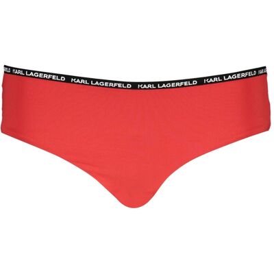 Karl Lagerfeld, Damen, Badehosen, Rosso Poliammide Womens Swim Briefs, Rot, (XS) Karl Lagerfeld, Damen, Badehosen, Rosso Poliammide Womens Swim Briefs, Rot, (XS)