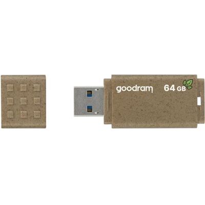 Goodram Pack 2 clés USB3.0 64Go UME3 Eco Friendly (64 GB, USB-A), USB Stick, Braun, Bronze Goodram Pack 2 clés USB3.0 64Go UME3 Eco Friendly (64 GB, USB-A), USB Stick, Braun, Bronze