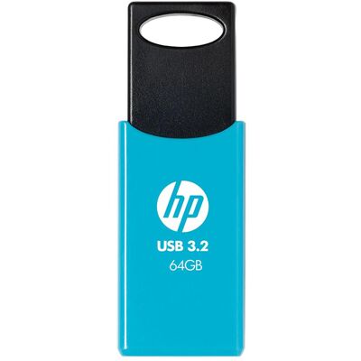 HP 64GB 712w Blue USB 3.2 Flash Drive (64 GB, USB-A), USB Stick, Blau HP 64GB 712w Blue USB 3.2 Flash Drive (64 GB, USB-A), USB Stick, Blau