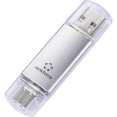 Renkforce RF-USBOS-230 - USB-Stick, 64 GB, Silber Renkforce RF-USBOS-230 - USB-Stick, 64 GB, Silber