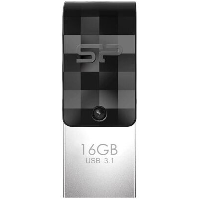 Silicon Power Mobile C31 (16 GB, USB-A, USB-C), USB Stick, Schwarz Silicon Power Mobile C31 (16 GB, USB-A, USB-C), USB Stick, Schwarz