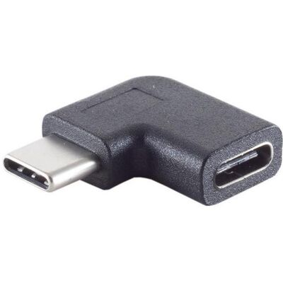 Shiverpeaks S/CONN maximum connectivity Adapter, USB 3.1 Typ C Stecker auf Typ C Buchse, 90° Winkel links/ recht (USB Typ-C), Data + Video Adapter Shiverpeaks S/CONN maximum connectivity Adapter, USB 3.1 Typ C Stecker auf Typ C Buchse, 90° Winkel links/ recht (USB Typ-C), Data + Video Adapter