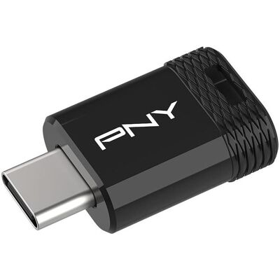 PNY Elite-X Fit Type-C USB 3.2 128GB Flash Drive (128 GB, USB-C), USB Stick, Schwarz PNY Elite-X Fit Type-C USB 3.2 128GB Flash Drive (128 GB, USB-C), USB Stick, Schwarz