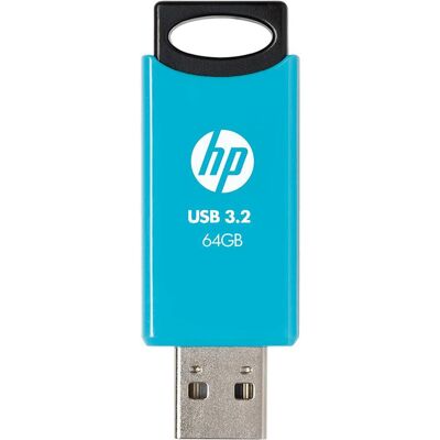 HP 64GB 712w Blue USB 3.2 Flash Drive (64 GB, USB-A), USB Stick, Blau HP 64GB 712w Blue USB 3.2 Flash Drive (64 GB, USB-A), USB Stick, Blau