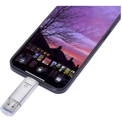 Renkforce RF-USBOS-240 USB-Stick 128 GB Silber RF-7577906 USB-A, USB-C (128 GB, USB-A, USB-C), USB Stick, Silber Renkforce RF-USBOS-240 USB-Stick 128 GB Silber RF-7577906 USB-A, USB-C (128 GB, USB-A, USB-C), USB Stick, Silber