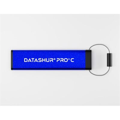 iStorage datAshur PRO+ Type C (512 GB, USB-C), USB Stick, Blau iStorage datAshur PRO+ Type C (512 GB, USB-C), USB Stick, Blau